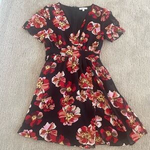 Floral V-Neck Dress